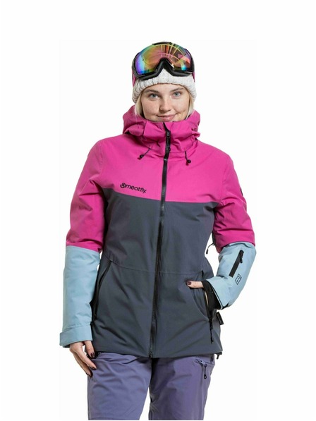 Meatfly Meatfly jachetă de snowboard și schi pentru femei Kirsten Grey Dark / Pink
