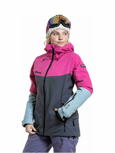Meatfly Meatfly jachetă de snowboard și schi pentru femei Kirsten Grey Dark / Pink