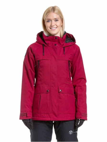 Meatfly Meatfly jachetă de snowboard și schi pentru femei Terra Beet Red