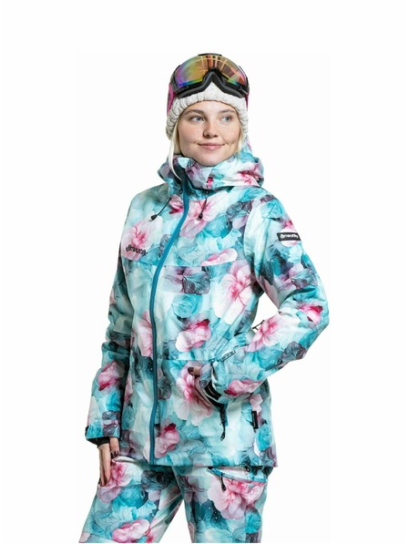 Meatfly Jachetă SNB & SKI femei Meatfly Kirsten Pink Flowers