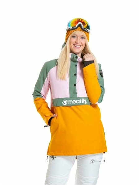 Meatfly Jachetă SNB & SKI femei Meatfly Aiko Pastel Pink / Sunflower