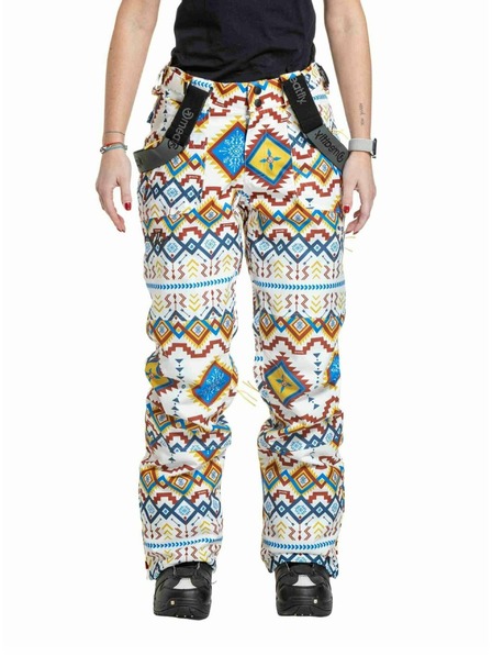 Meatfly Pantaloni SNB & SKI femei Meatfly Foxy White Jones