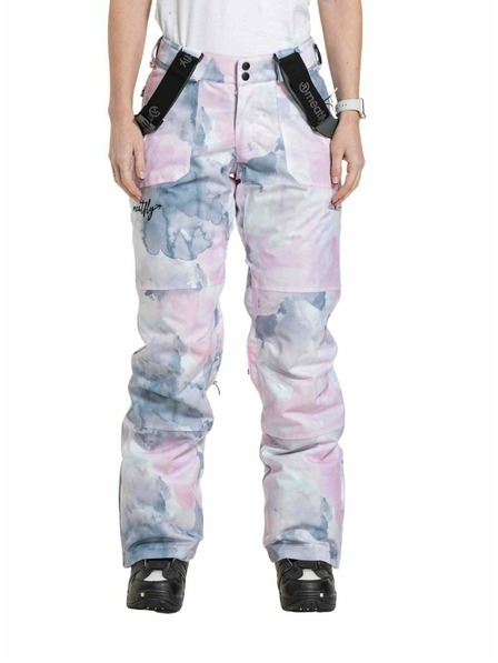 Meatfly Pantaloni SNB & SKI femei Meatfly Foxy Clouds Pink