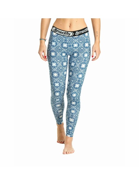 Meatfly Pantaloni termici femei Meatfly Taro Mosaic Blue