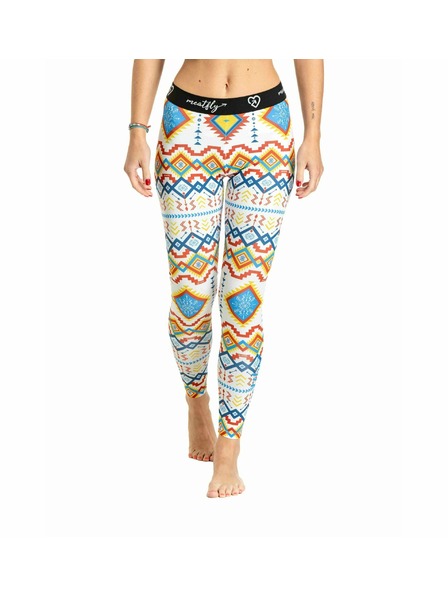 Meatfly Pantaloni termici femei Meatfly Taro White Jones