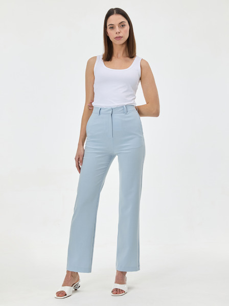 Orsay Pantaloni drepți albaștri deschiși pentru femei ORSAY
