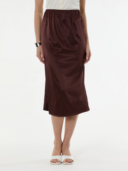 Orsay Fustă midi maro închis pentru femei ORSAY