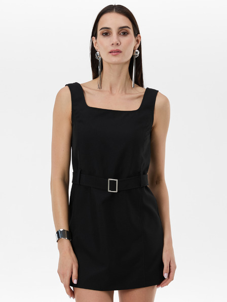 Orsay Rochie de damă neagră cu curea ORSAY