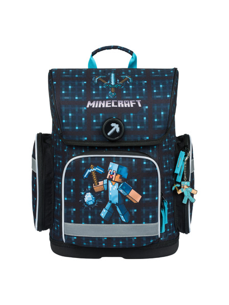 BAAGL  Ergo Minecraft Blue Axe Ghiozdan pentru școală