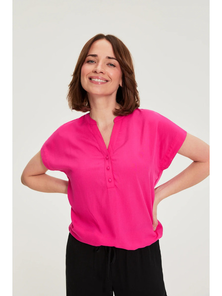 Moodo Cămașă din viscoză purpurie Moodo