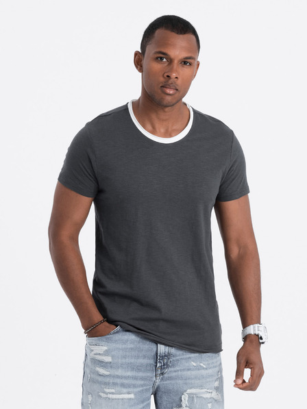 Ombre Clothing Tricou bărbătesc gri Ombre Clothing