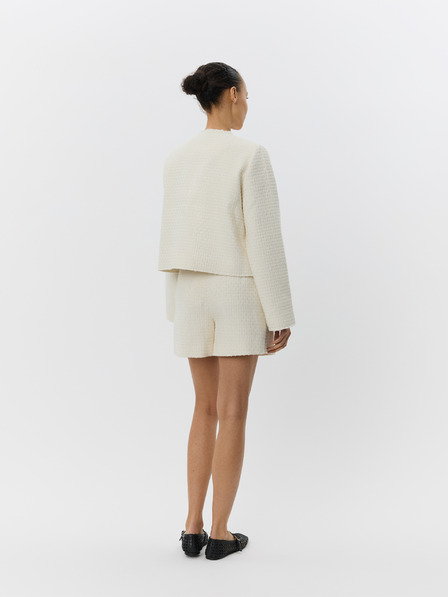 Sofie Schnoor Pantaloni scurți din lână cremă pentru femei MIDGESW