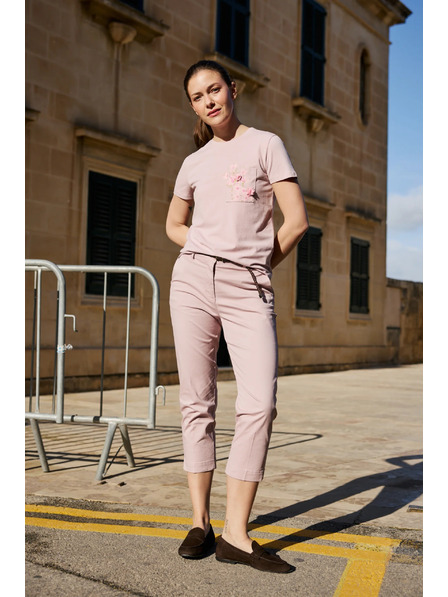 Moodo Tricou cu buzunar roz Moodo