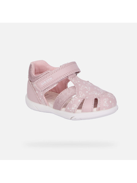 Geox Sandale roz deschis pentru primii pași Geox Zapito pentru fete