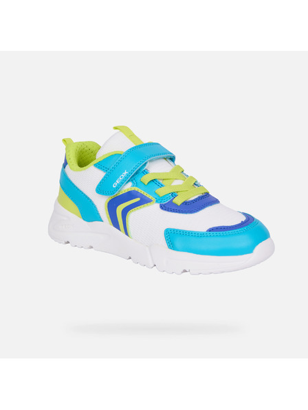 Geox Adidași albi pentru băieți Geox Loftus