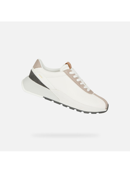 Geox Pantofi sport albi pentru bărbați Geox Metropoli