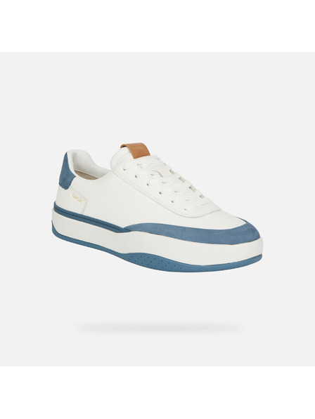 Geox Pantofi sport albi pentru bărbați Geox Dynamia