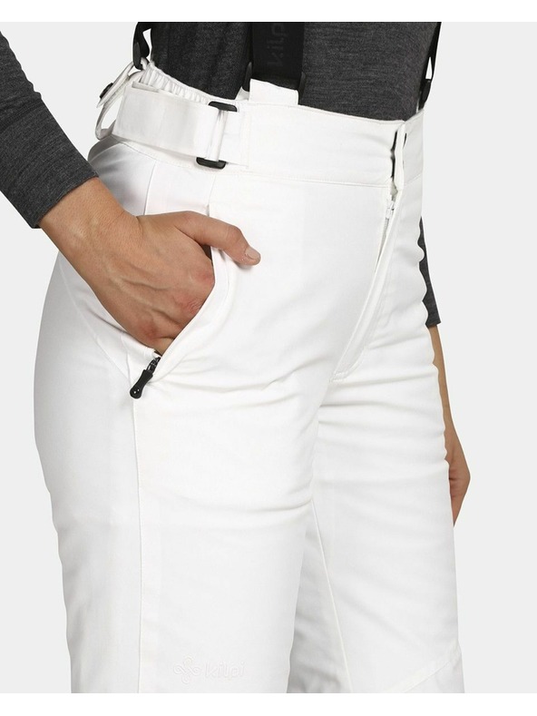 Kilpi Pantaloni de schi pentru femei Kilpi ELARE-W Alb