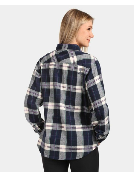 Kilpi Cămașă sport din flanel pentru femei Kilpi FLANNY-W Albastru