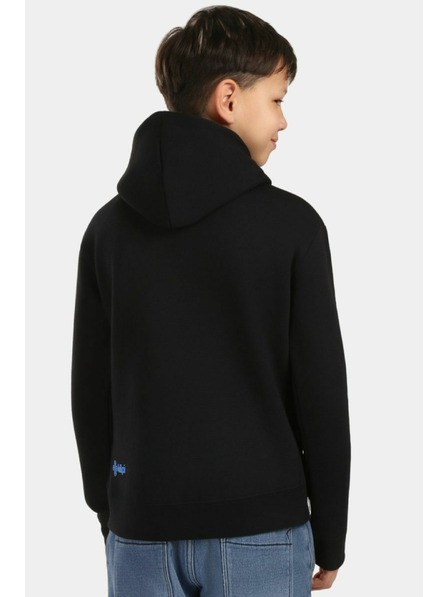 Kilpi Hanorac băieți din bumbac cu glugă Kilpi NORTHEN-JB Negru