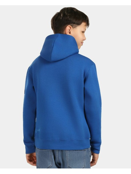 Kilpi Hanorac băieți din bumbac cu glugă Kilpi NORTHEN-JB Albastru închis