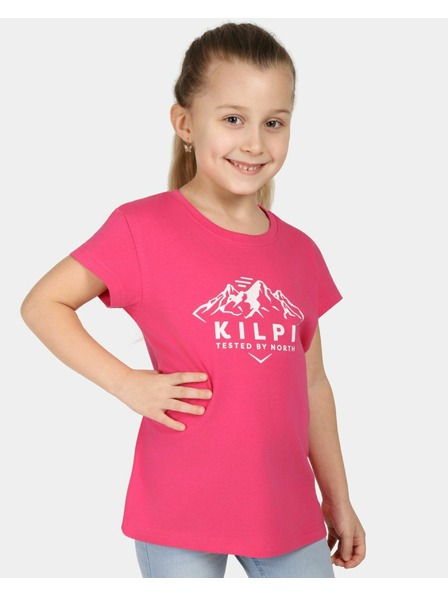 Kilpi Tricou din bumbac pentru fete Kilpi ALBION-JG Roz