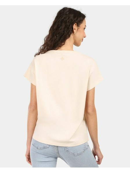 Kilpi Tricou din bumbac pentru femei Kilpi JERSIE-W Bej