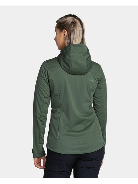 Kilpi Jachetă softshell pentru femei Kilpi BELTRA-W Verde închis