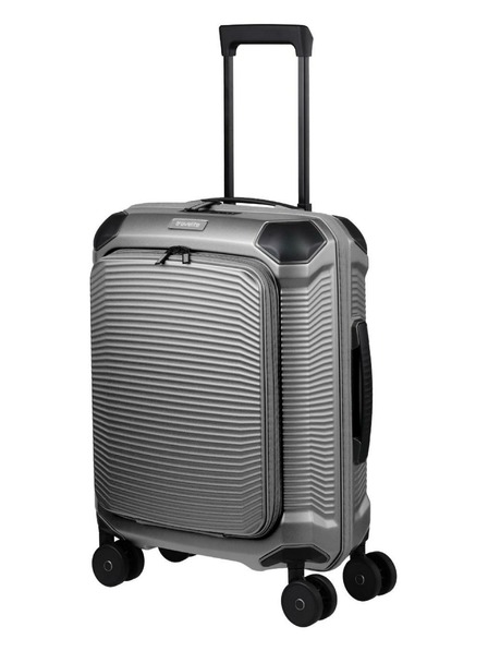 Travelite Valiza de călătorie Travelite Millennium S Front pocket Silver
