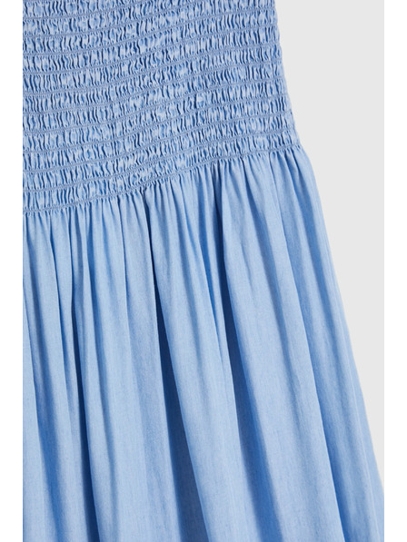 Moodo Fustă lyocel albastră Moodo