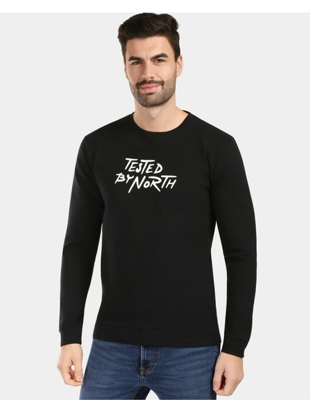 Kilpi Tricou din bumbac cu mânecă lungă pentru bărbați Kilpi BASE-M Negru