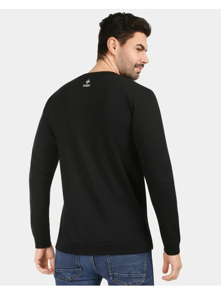 Kilpi Tricou din bumbac cu mânecă lungă pentru bărbați Kilpi BASE-M Negru