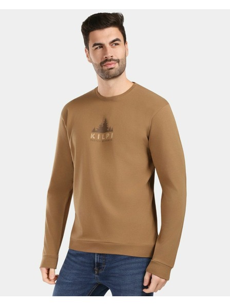 Kilpi Tricou din bumbac cu mânecă lungă pentru bărbați Kilpi BASE-M Maro