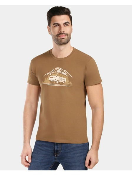 Kilpi Tricou din bumbac pentru bărbați Kilpi SPACER-M Maro