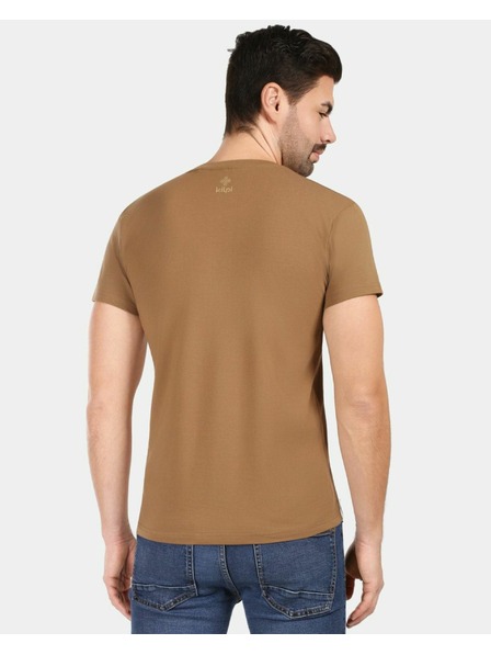 Kilpi Tricou din bumbac pentru bărbați Kilpi SPACER-M Maro