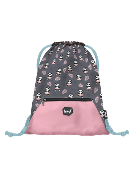 BAAGL  BAAGL SET 5 Zippy Panda: geantă școlară, penar, sac, șorț, portofel