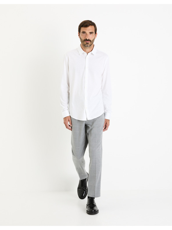 Celio Cămașă albă pentru bărbați Celio