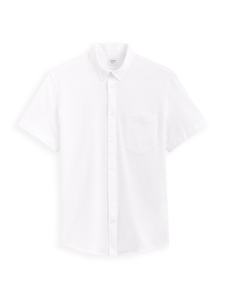 Celio Cămașă albă cu mânecă scurtă pentru bărbați Celio Barik
