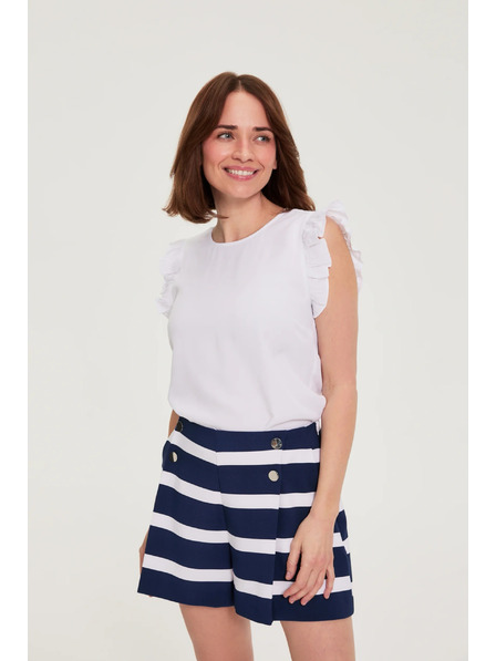 Moodo Camasa cu volane alba Moodo