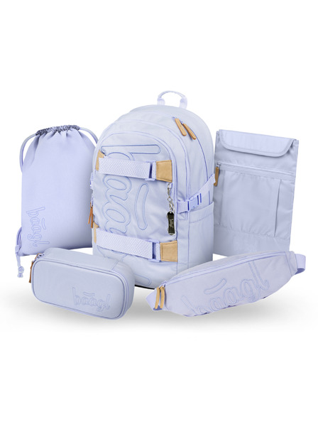 BAAGL  BAAGL SET 5 Skate Lilac: rucsac, penar, sac, borseta, husă pentru laptop