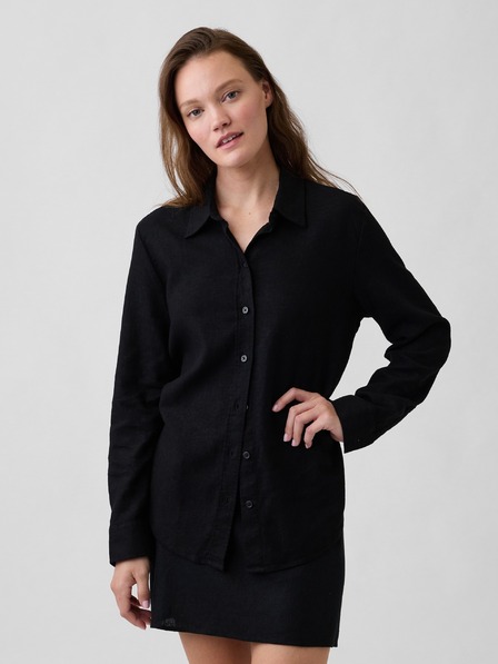 GAP Cămașă din in oversize Easy Shirt GAP