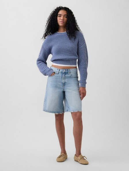 GAP Șorturi din denim mid rise longline GAP