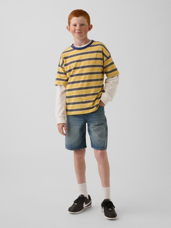 GAP Pantaloni scurți din denim 90s Loose UltraSoft pentru copii GAP
