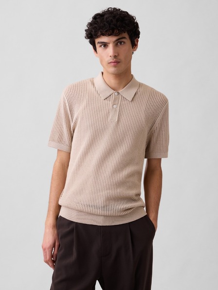 GAP Tricou polo croșetat GAP