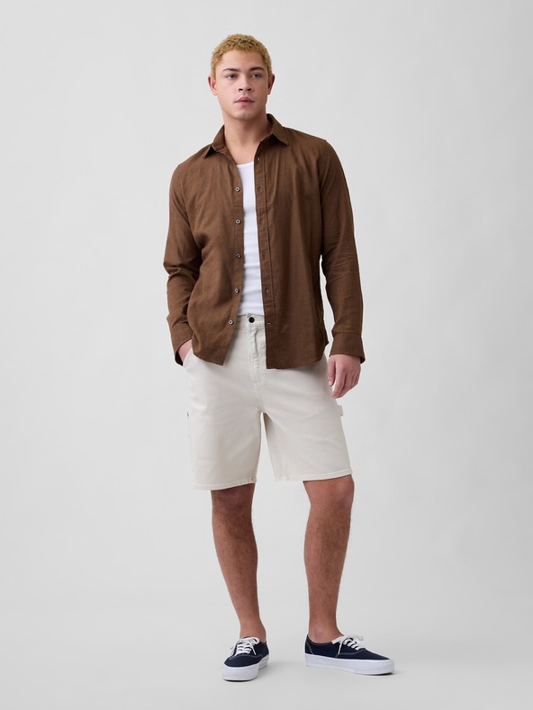 GAP Cămașă din amestec de in standard fit GAP