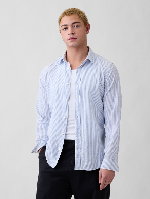 GAP Cămașă din amestec de in standard fit GAP