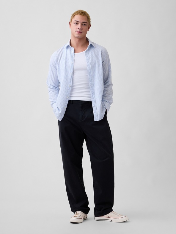 GAP Cămașă din amestec de in standard fit GAP