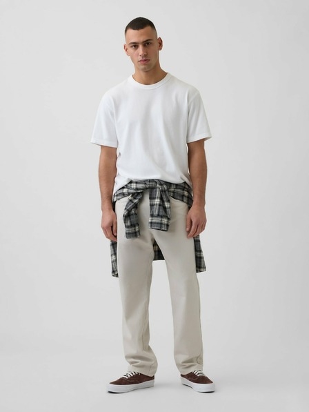 GAP Pantaloni din in relaxed straight GAP