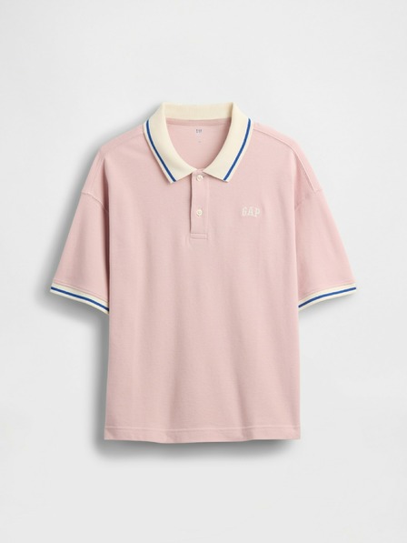 GAP Tricou polo oversize pentru copii cu logo GAP