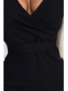 numoco Rochie eleganta cu decolteu geanta - negru Numoco NINA